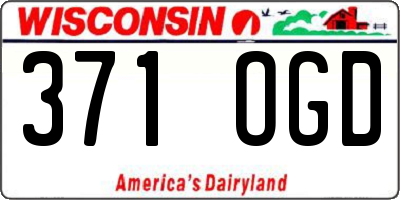 WI license plate 371OGD