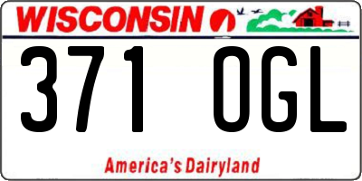 WI license plate 371OGL