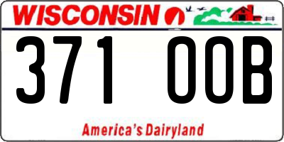 WI license plate 371OOB
