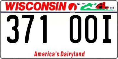 WI license plate 371OOI