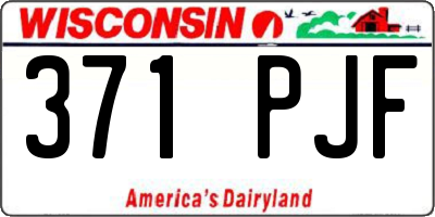 WI license plate 371PJF