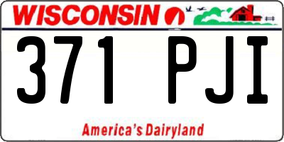 WI license plate 371PJI