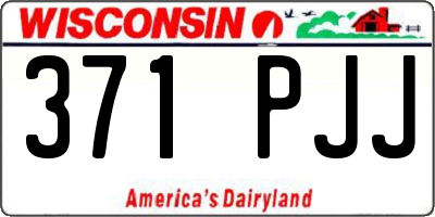 WI license plate 371PJJ