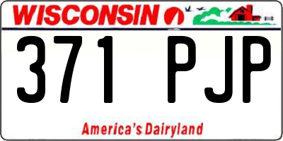 WI license plate 371PJP