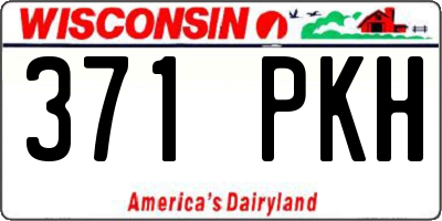 WI license plate 371PKH
