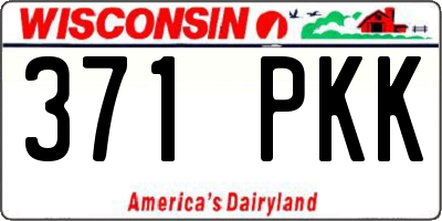 WI license plate 371PKK