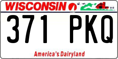 WI license plate 371PKQ