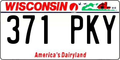 WI license plate 371PKY