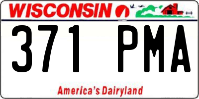 WI license plate 371PMA