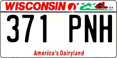 WI license plate 371PNH