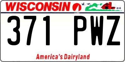 WI license plate 371PWZ