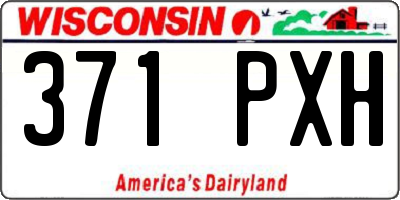 WI license plate 371PXH