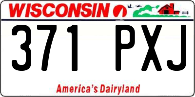 WI license plate 371PXJ