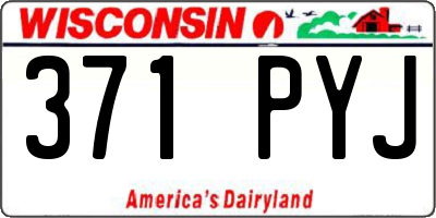 WI license plate 371PYJ