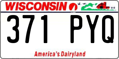 WI license plate 371PYQ