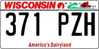 WI license plate 371PZH