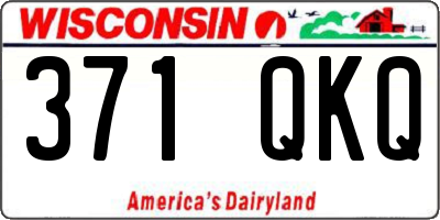 WI license plate 371QKQ