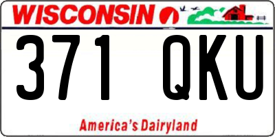 WI license plate 371QKU