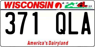 WI license plate 371QLA