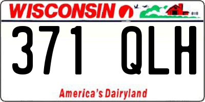 WI license plate 371QLH