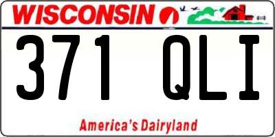 WI license plate 371QLI
