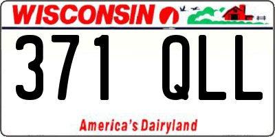 WI license plate 371QLL