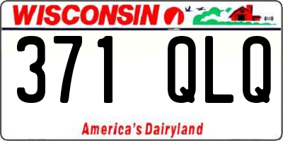 WI license plate 371QLQ