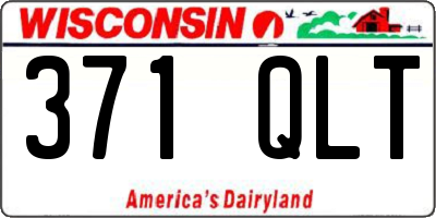WI license plate 371QLT