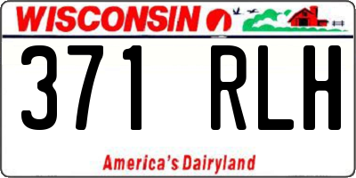 WI license plate 371RLH