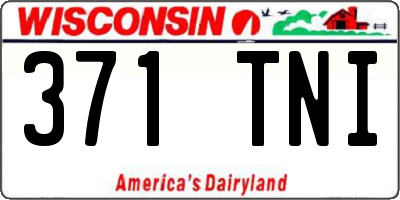 WI license plate 371TNI