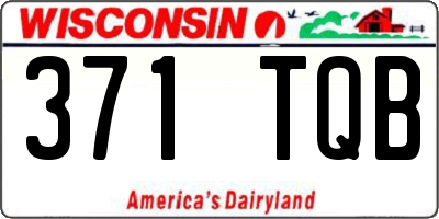 WI license plate 371TQB