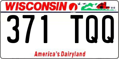 WI license plate 371TQQ