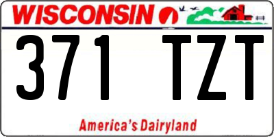 WI license plate 371TZT