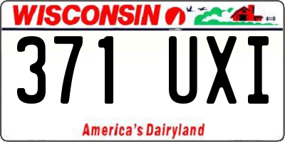WI license plate 371UXI