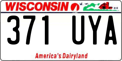 WI license plate 371UYA