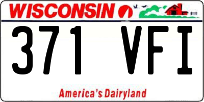 WI license plate 371VFI