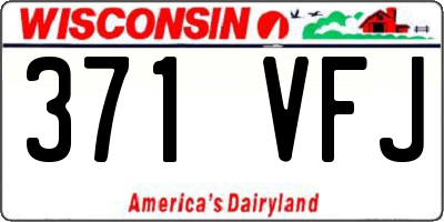 WI license plate 371VFJ