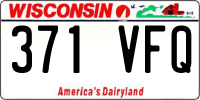 WI license plate 371VFQ