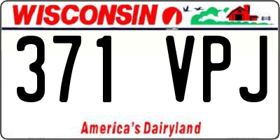 WI license plate 371VPJ