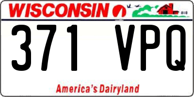 WI license plate 371VPQ
