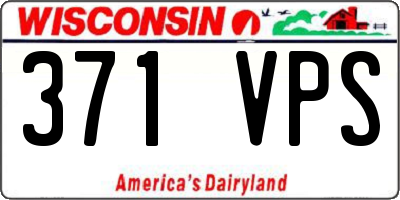 WI license plate 371VPS