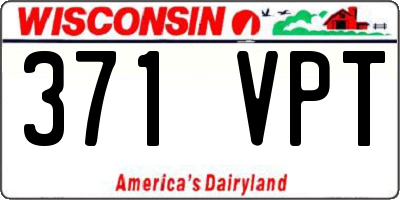 WI license plate 371VPT