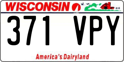 WI license plate 371VPY