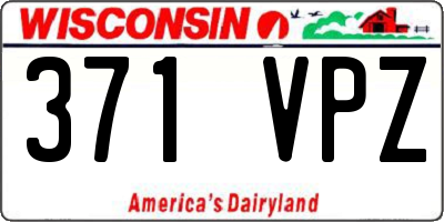WI license plate 371VPZ