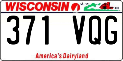 WI license plate 371VQG