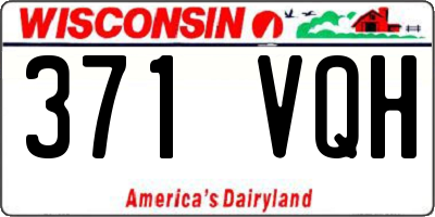 WI license plate 371VQH