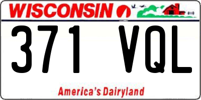WI license plate 371VQL