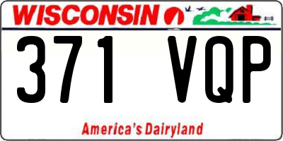 WI license plate 371VQP