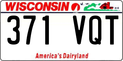 WI license plate 371VQT