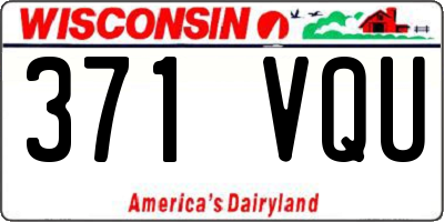 WI license plate 371VQU